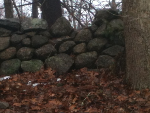 Granite wall in Connecticut